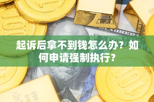 济南起诉后拿不到钱怎么办？如何申请强制执行？