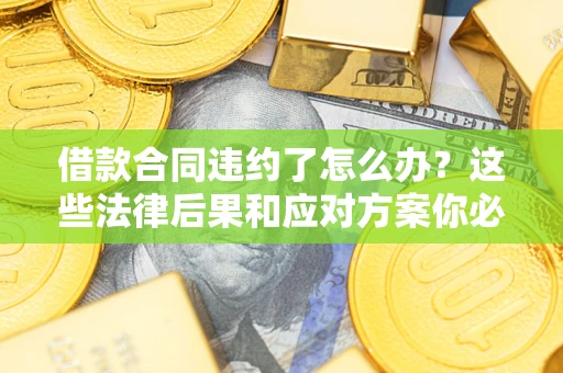 济南借款合同违约了怎么办？这些法律后果和应对方案你必须知道