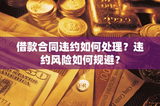 济南借款合同违约如何处理？违约风险如何规避？