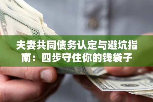济南夫妻共同债务认定与避坑指南：四步守住你的钱袋子