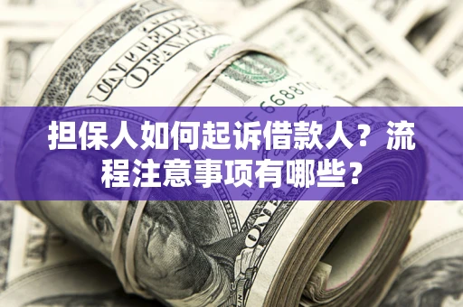 济南担保人如何起诉借款人？流程注意事项有哪些？